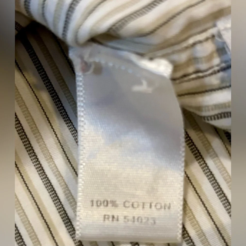 Banana Republic Men’s Medium 15-15.5 Striped‎ Button Down Shirt